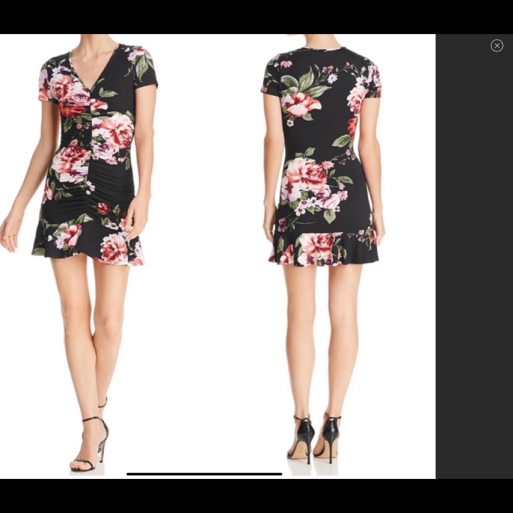 Final PriceBrand New Floral Ruched Dress